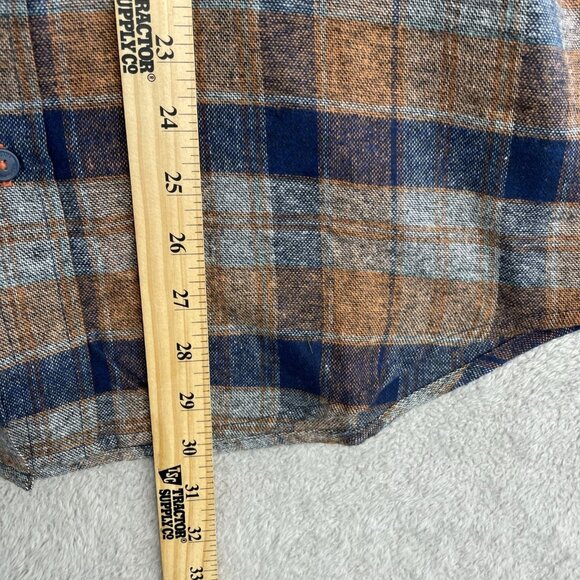 NEW Weatherproof Vintage Men's S Button-Front Plaid Flannel Shirt  #L75 - Picture 6 of 11